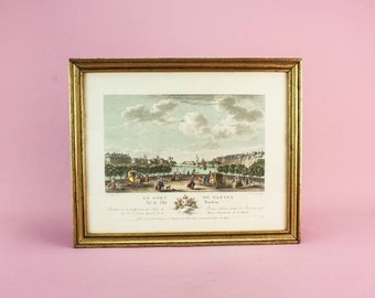 Le Port de Nantes French Landscape Engrabving Pirnt LS