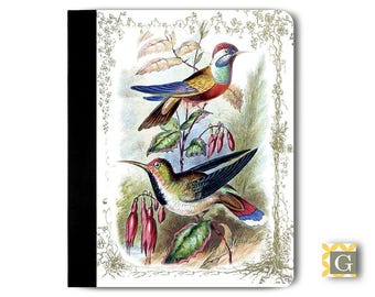iPad Case, iPad Air Case, iPad Mini Case, iPad 5 Case, Portfolio iPad Case, Tablet Case - Hummingbirds, 1850