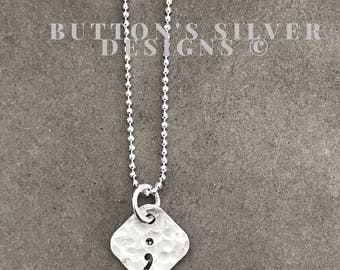 Semicolon Necklace