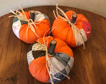 Pumpkin made from Vintage Cutter Quilt Top