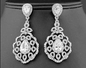 PAIR Drop Lace Wedding Gauges Plugs Dangles Tunnels Earrings 8mm 0g 10mm 00g 7/16" 11mm 1/2" 12mm 9/16" 14mm 5/8" 16mm 11/16" 3/4" 7/8" 1"