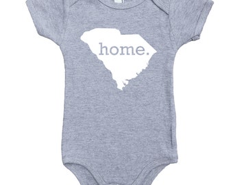 Homeland Tees South Carolina Home Unisex Baby Bodysuit