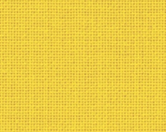 27 count yellow Zweigart Evenweave - Cut Piece 37.5 x 45 cm. Cross stitch fabric, easy fabric to work with. Quality Evenweave fabric.