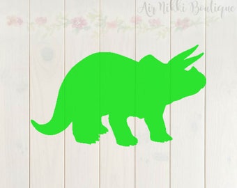 Dinosaur, Triceratops, dino, SVG, PNG, DXF files, instant download