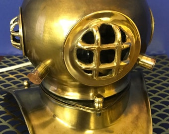 Scuba Diver's Helmet Light US Navy Mark V Nautical Brass