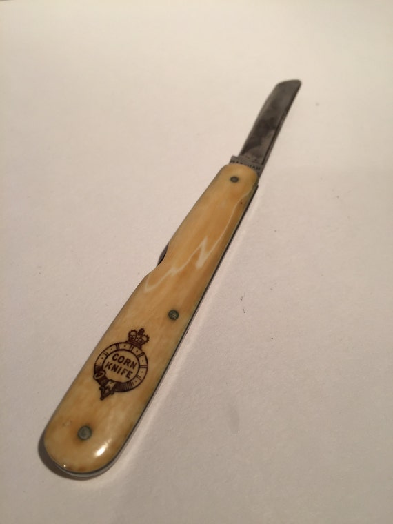 SALE Antique Corn Knife Signed Markham Sheffield Make Antique