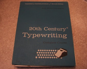 Vintage typing manual