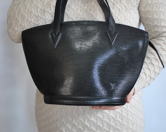 Vintage LOUIS VUITTON leather tote bag...................(545)