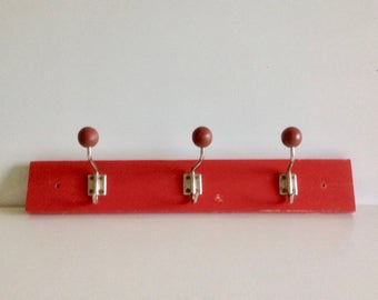 Vintage coat rack / wall coat rack / coat hooks