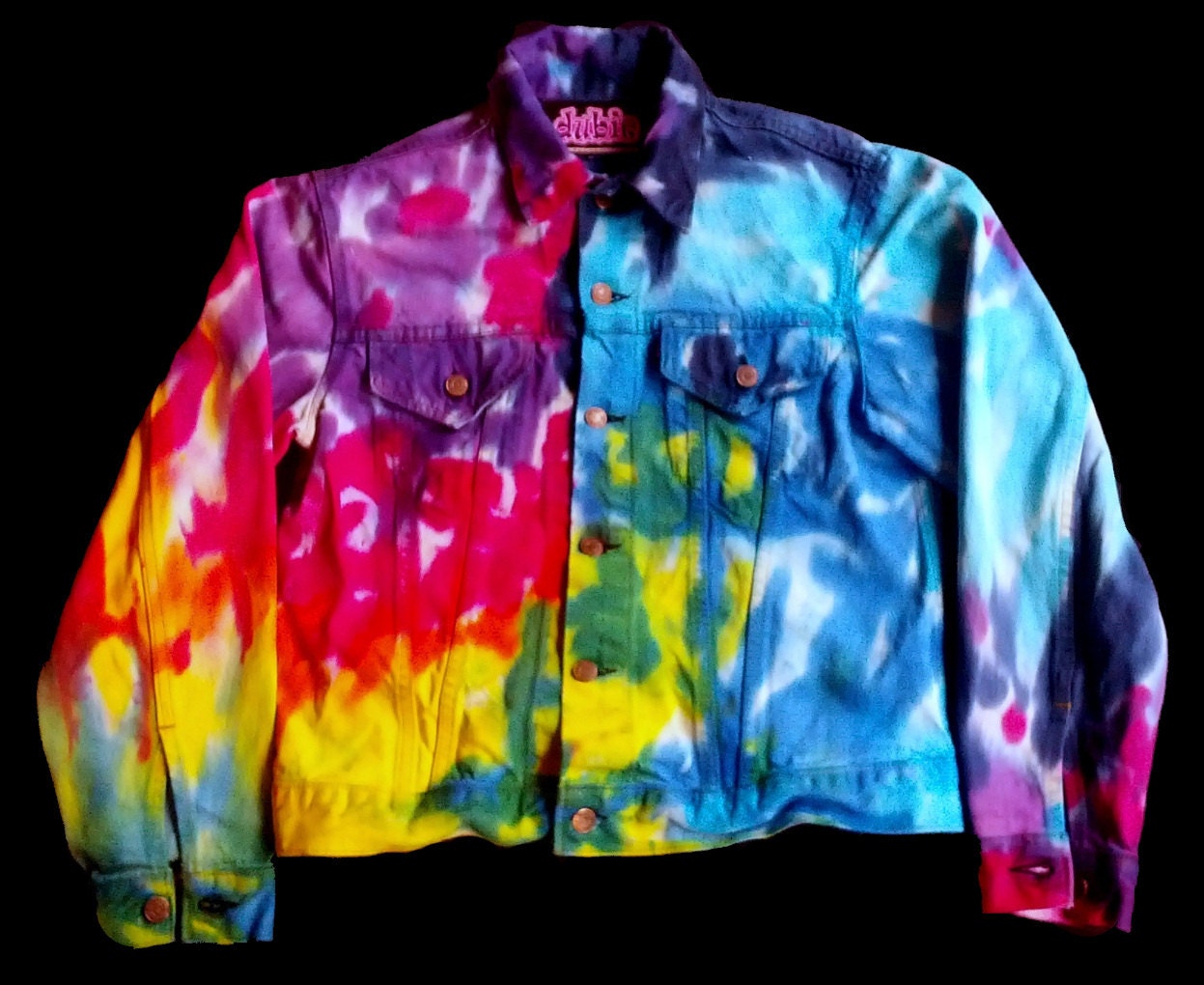 Spiral Tie Dye Jean Jacket Levis