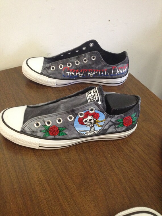 Grateful Dead Converse Hand Painted by ChromeReflections on Etsy
