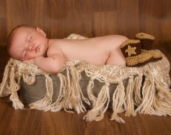 Baby Cowboy Boots - Infant Cowboy Boots - Baby Cowgirl Boots - Cowboy Photography Prop - Newborn Cowboy Boots - Cowboy Theme Gift