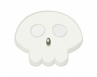 Halloween Skull Mask Machine Embroidery Design