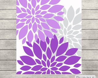 Purple And Gray Wall Art purple bedroom art | etsy Purple And Gray Wall Art purple bedroom art | etsy