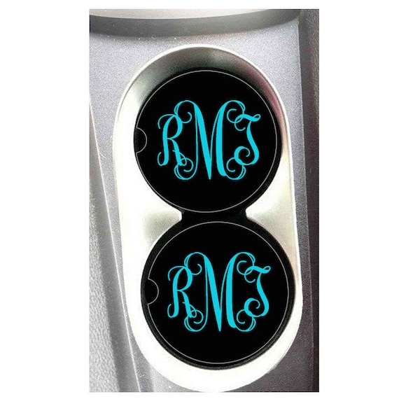 Personalized Car Coasters Monogrammed Car Coasters