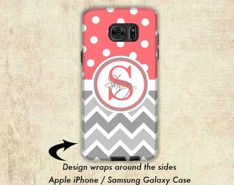 Galaxy Note 5 Case - Galaxy Note 4 Case - Samsung Galaxy S7 Case - Galaxy S6 Case - Monogram Galaxy S8 Case - Galaxy Note 3 Case