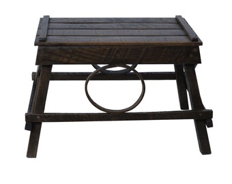 Solid Barnwood Foot Stool