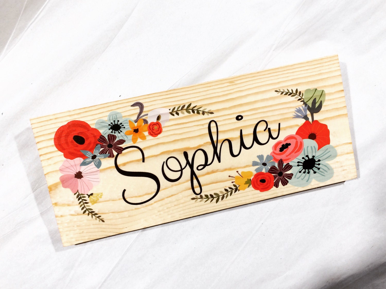 Nursery Custom Girl's Name Room Sign Personalized Gift