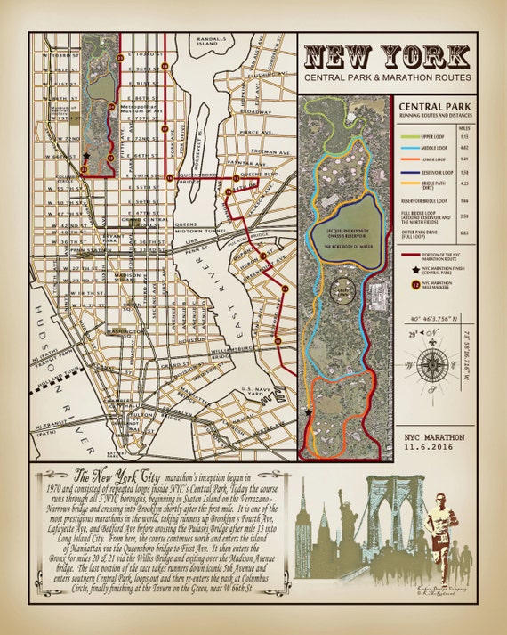 NYC Marathon amp Central park vintage - Il 570xN.1112702755 M06b 
