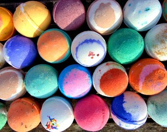 Bath Bomb set of 10- Mix and match or let me choose for you. Bath fizzy, Bath Bomb, Relaxing spa treatment. Skin moisturizing bath bomb