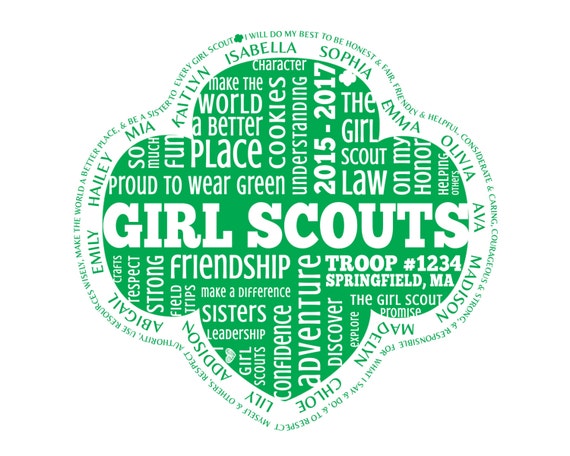 Girl Scout Printable Girl Scout Names Personalized Girl