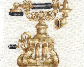 Old Fashion Telephone Cross Stitch