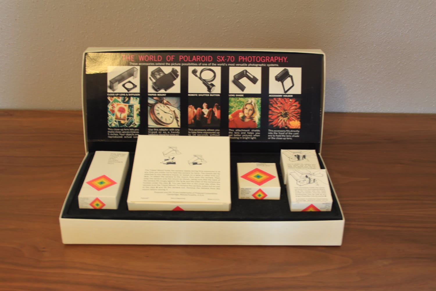 Polaroid SX70 Land Camera Accessory Kit in Original Packaging from