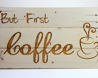 But First Coffee Tabletop Box