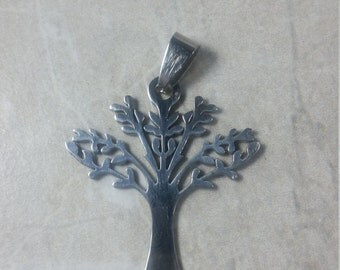 Tree of life pendant,stainless steel pendant,silver tree of life pendant