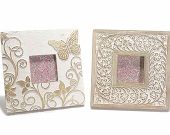 Frame Carved Wood Square