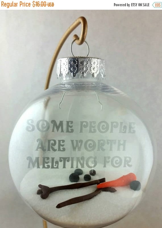 Black Friday Sale Christmas ornament melted by FromTheBobbinUp