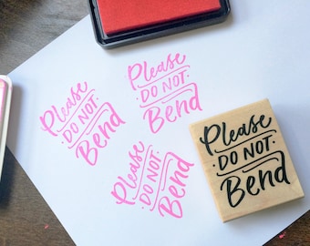 Please Do Not Bend Stamp - Extras by Alaina