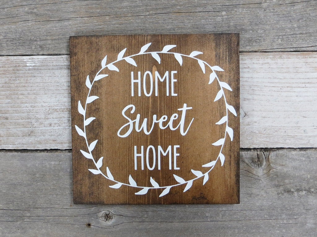 Handmade Wooden Signs Home Sweet Home Rustic Wood Sign