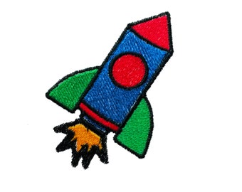 Rocket Embroidery Download, Space Machine embroidery pattern with instant download