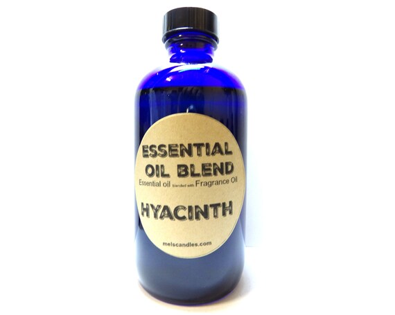 Hyacinth Fragrance oil 4oz / 118.29 ml Blue Glass Bottle