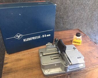 Vintage Klebepresse Agfa film splicer original box