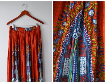 Printed hippie skirt | Fits many