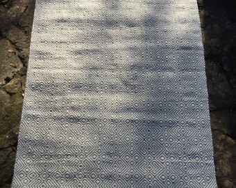 Handmade 100% recycled bottle Verdigris Rug