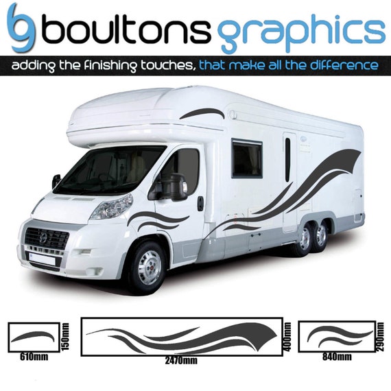 25 m Campingcar STRIPE Kit RV autocollants Camper Van