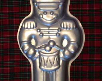 Wilton Toy Soldier Cake Pan Wilton Aluminum cake pan Toy Soldier Vintage Christmas cake pan
