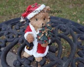 Teddy bear figurine collectible/ Secret Santa gift, gifts for coworkers