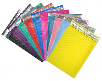 10.5" x 15.25" (5) Large Color Padded Bubble Mailing Shipping Envelopes--CHOOSE COLORS! #5 Approved by USPost Office, FedEx, UPS