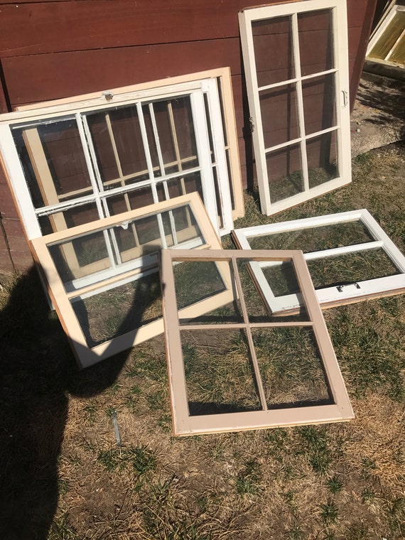 ON SALE wood window frames wood window panes 6 pane wood
