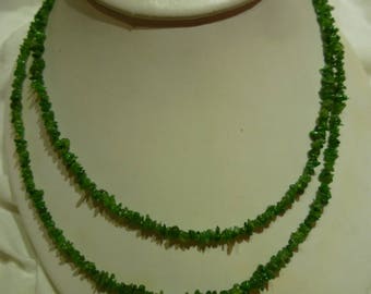 G43 Vintage Tsavorite Garnet Necklace.