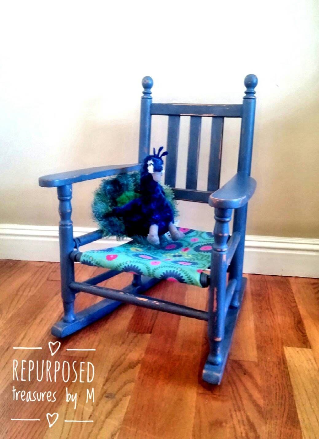Antique Upcycled repurposed children's chair or doll