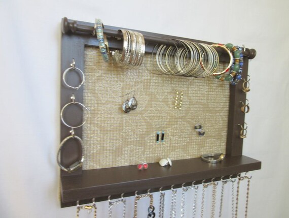 Earring Storage Wall Mounted Jewelry Organizer Jewelry Rack