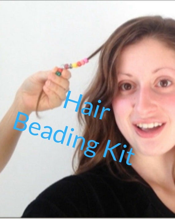 Hair Beading Kit includes Tool Beads and by HeatherBoydDIY on Etsy