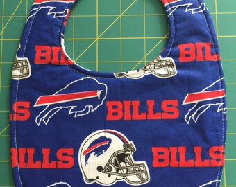 Baby Bib Buffalo Bills Inspired Fabric Oval Shape