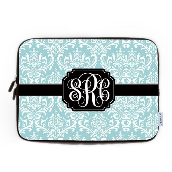 monogrammed computer bag