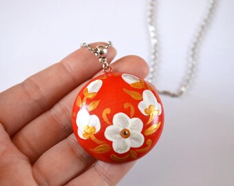 red pendant necklace red jewelry red necklace unique thank you gifts|for|women unique gift jewelry gift|for|women necklace|for|mom jewelry